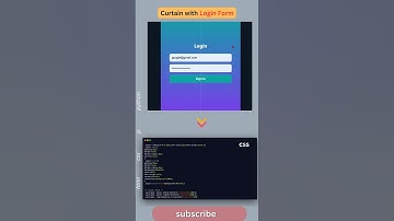 ✨ Professional Login UI with Curtain Effect | Modern Web Design