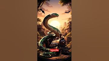 Giant  Snake attack on train|#youtubeshorts #ai #python #trending #wildlife #snake #abandonedplaces