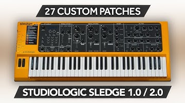 STUDIOLOGIC SLEDGE 1.0 - 2.0 ♫ 27 Custom Sounds ► ProgRock Sound Library