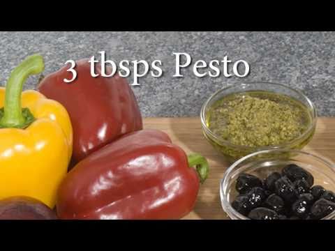 Pesto Stuffed Peppers