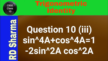 sin^4A+cos^4A=1-2sin^2A cos^2A