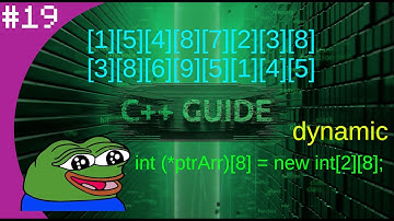 C++ понятный курс для начинающих. Guide (subtiteles). #19 Динамические массивы. Dynamic arrays.