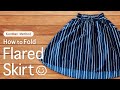 KonMari Method How to fold Flared Skirt  -English edition-