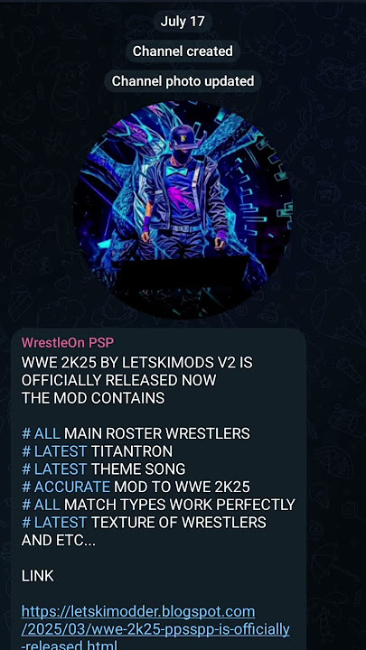 plz join this telegram channel for wwe links plz https://t.me/wrestleonpsp