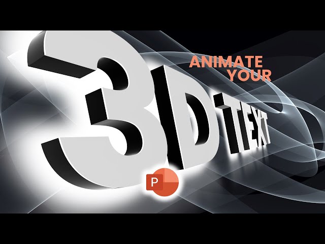 Spinning Text  3D Animated Clipart for PowerPoint 