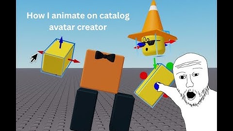 How I animate on catalog avatar creator!