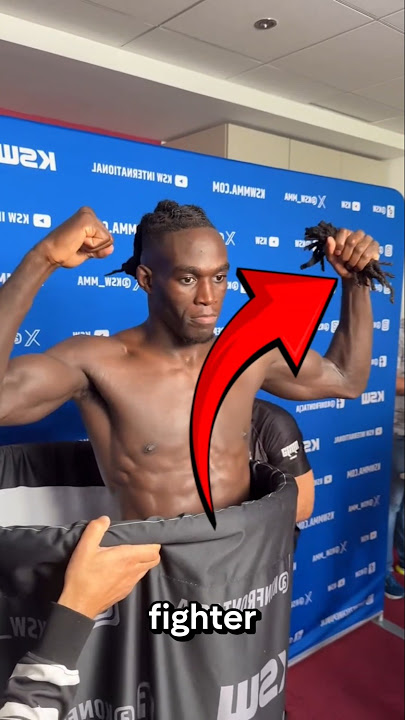 This Fighter Cut His Hair to Make Weight #feedshorts #shorts