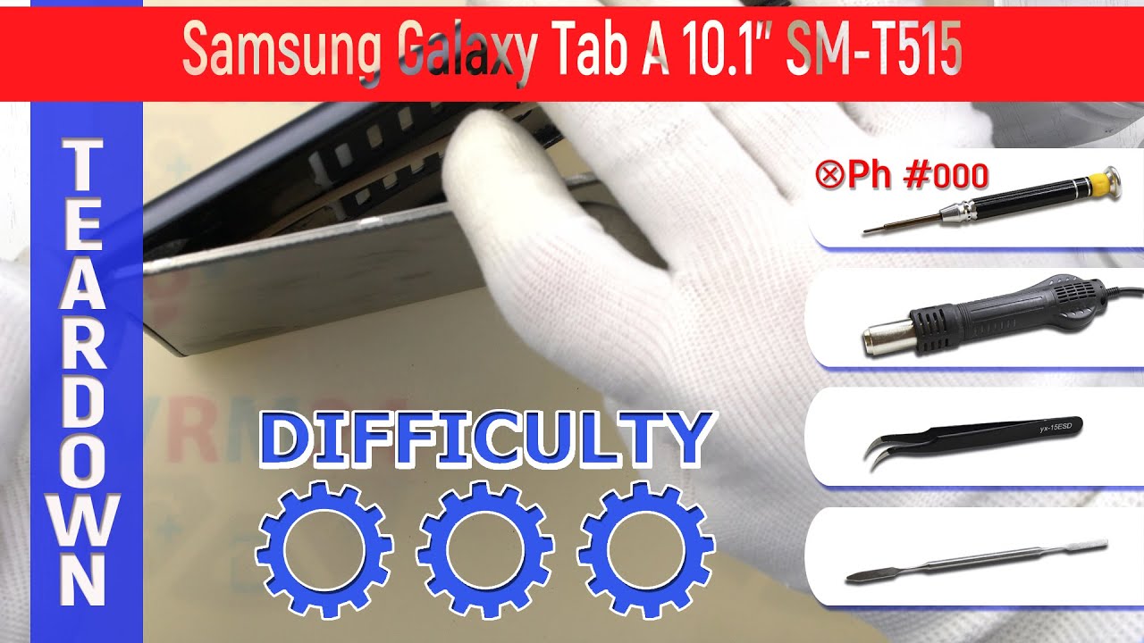 Samsung Galaxy Tab A 10.1'' (2019) SM-T515 📱 Teardown Take apart