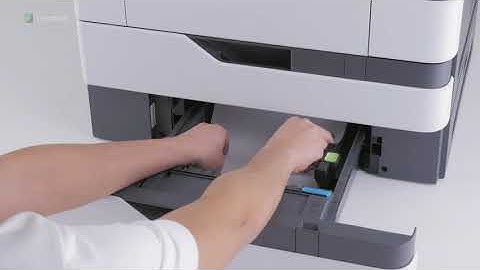 Lexmark XM5365 - Clearing paper jam in the trays