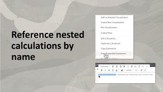 Reference nested calculations by name in Oracle Analytics