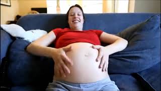 Aubrey and her big sloshy belly