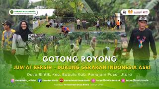 Gotong Royong Jumat Bersih Desa Rintik 2026  Dukung Gerakan Indonesia Asri