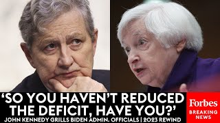 MUST WATCH: John Kennedy Grills Yellen, Garland, Wray, & More Top Government Officials | 2023 Rewind