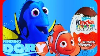 В поисках Дори Открываем киндер сюрпризы / Finding Dory Kinder Surprise