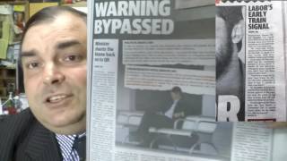 PAUL PLUTA MAKES THE FRONT PAGE OF THE COURIER MAIL - Queensland Rail Disaster