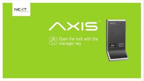 How to operate a Digilock Axis Touch RFID lock with the Manager Key