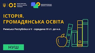 Історія. Громадянська освіта. Римська Республіка в V- середина ІІІ ст. до н.е.