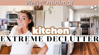 MESSY TO MINIMAL KITCHEN DECLUTTER! *This Before and After Tho* BudgetFriendly Kitchen Organization