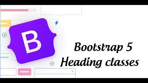 heading classes Bootstrap 5 in hindi or urdu
