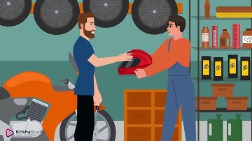 To Protect Your Life, Always Wear A Helmet - Road Safety 2D Animation Video | KrishaStudio
