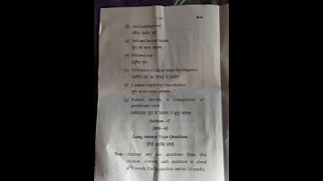 BSC (Ag) 4th semester 2023 Problematic Soils and Their Management #paper #prsu