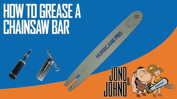 How to Grease a Sprocket Tip Chainsaw Bar | Jono & Johno
