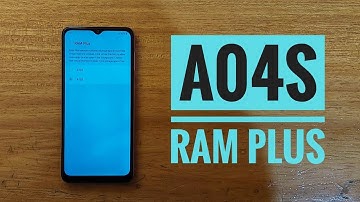 Samsung galaxy a04s RAM plus settings.