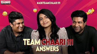 Team #Chaari111 Answers - #AskTeamChaari111 | Vennela Kishore, Samyuktha | TG Keerthi Kumar Image