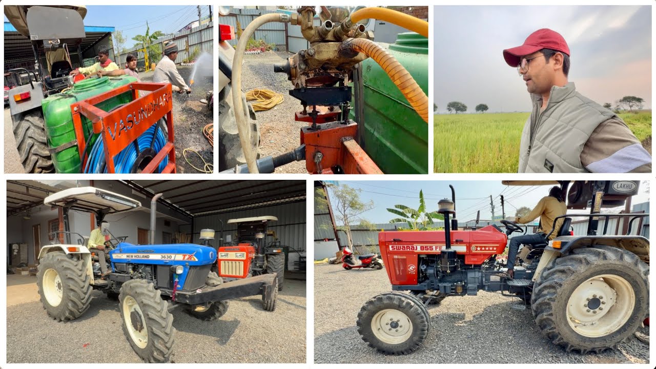 Spray Pump अचानक टूट गया Swaraj 855 Fe Tractor with Vasundhra Spray Pump गेहूं में तीसरा पानी हो गया