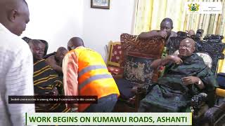 VIDEO: Works on the rehabilitation of Kumawu Roads have commenced