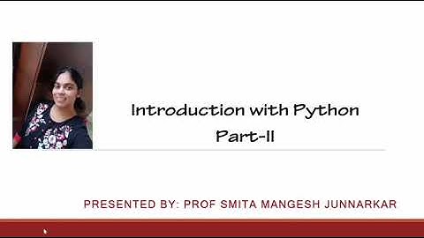 Introduction to Python2