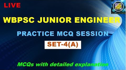 WBPSC JE  PRACTICE MCQs || BASED ON PREVIOUS YEAR PAPER OF WBPSC JE/AE