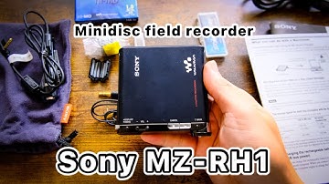 SONY MZ RH1 Minidisc field recorder/player unboxing