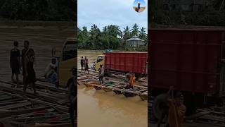 희귀한 자동차 강 건너기 방법!