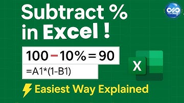 Percentage-aftrekking in Excel – eenvoudige formule, verbluffende resultaten