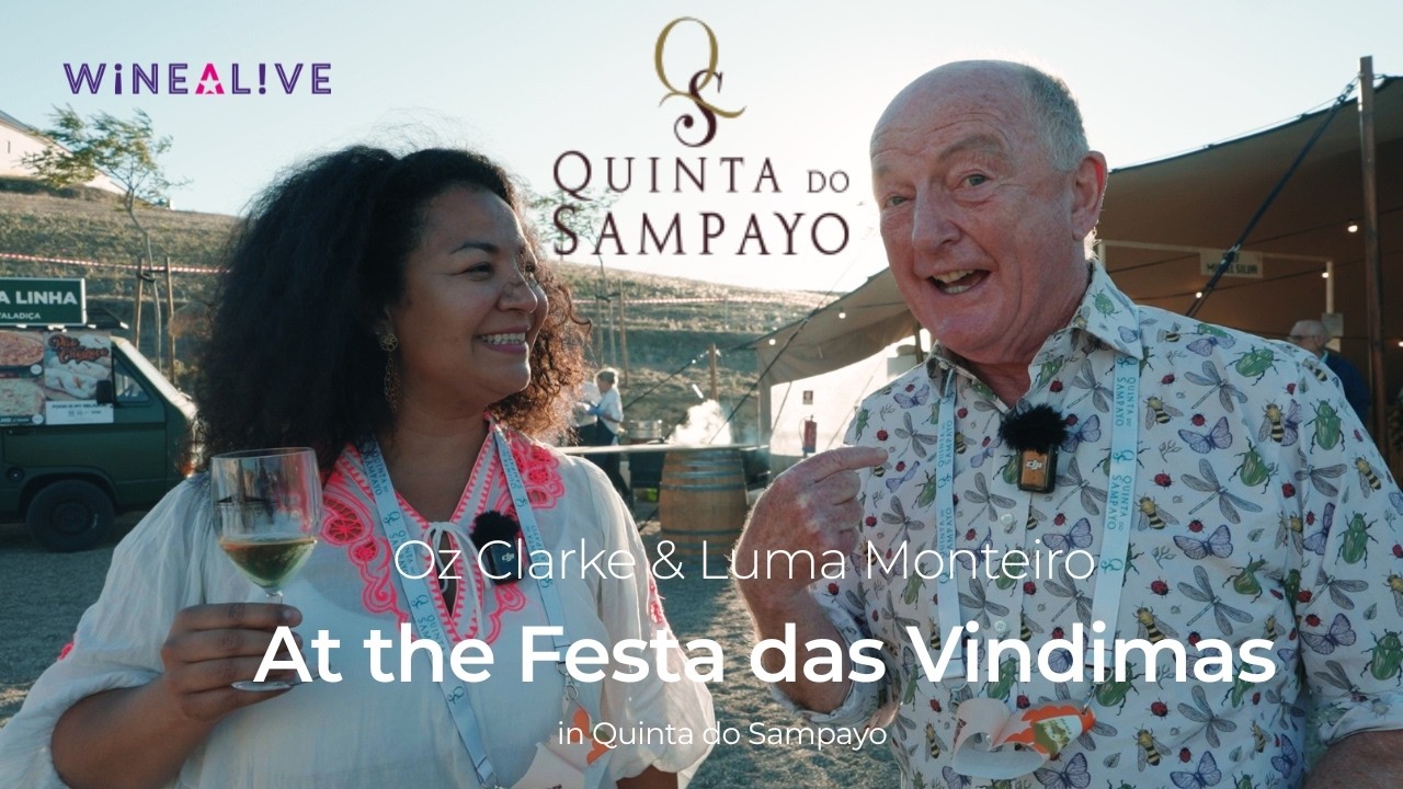Oz Clarke & Luma Monteiro in Quinta do Sampayo: Festa das Vindimas #winetasting #portuguesewine