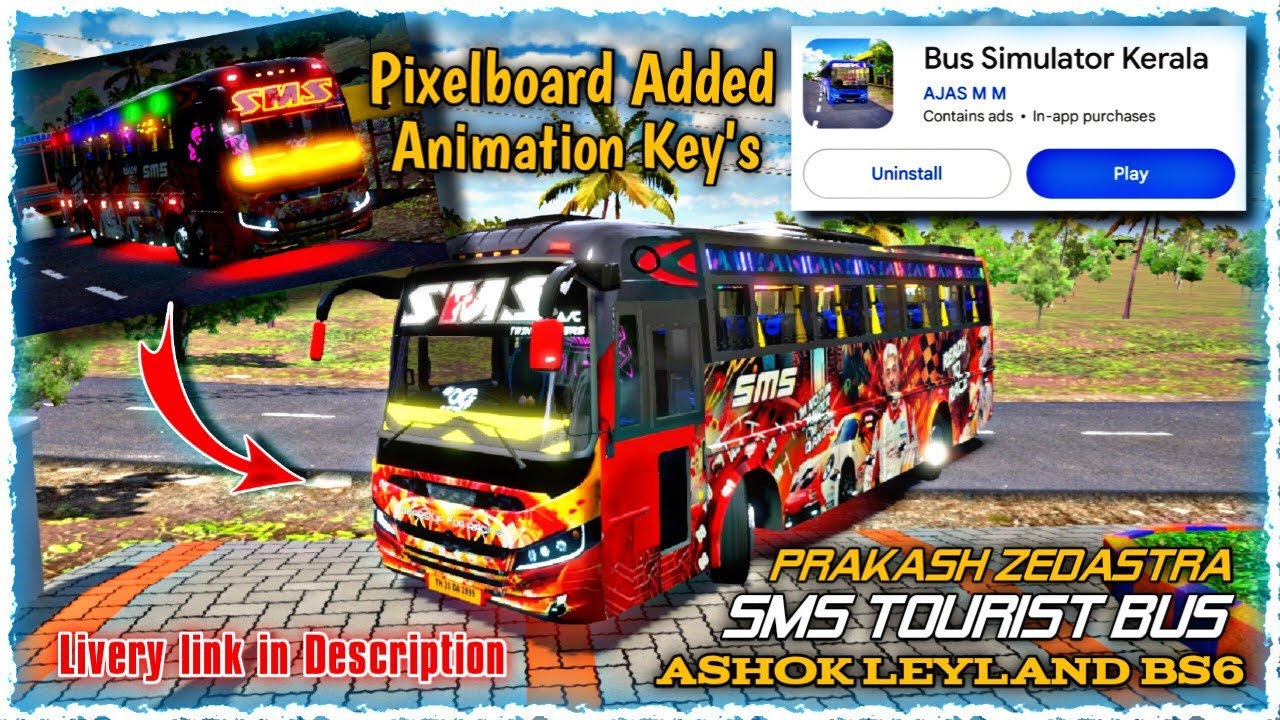 Update 🤩 Bus simulator Kerala || Animation key and more features added