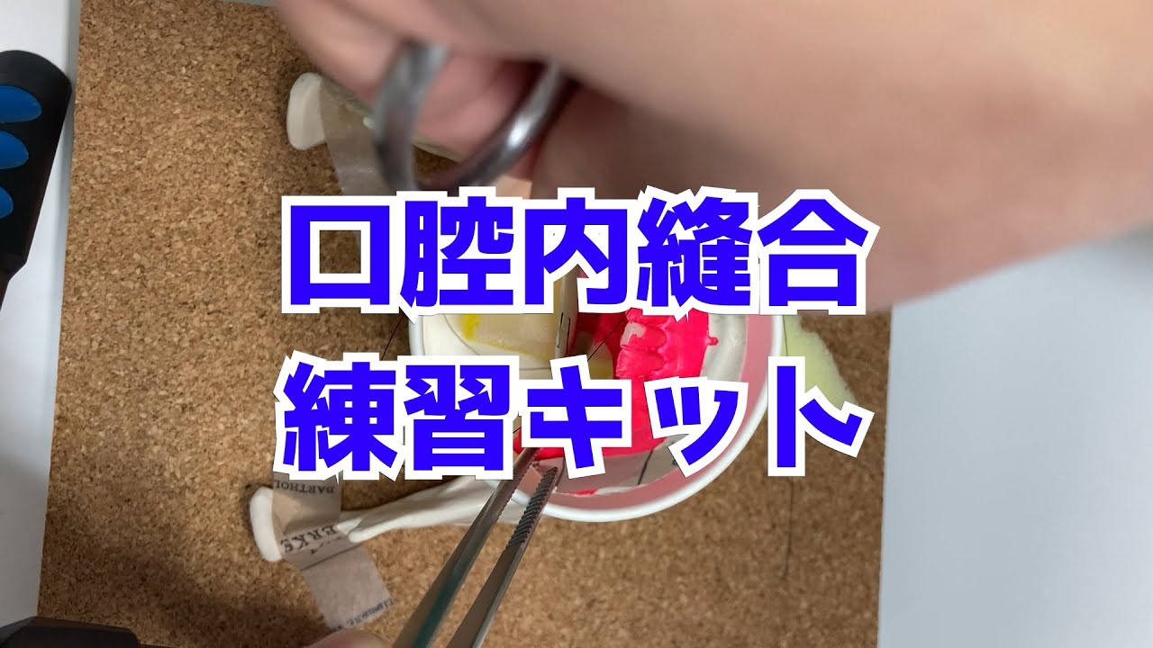 口腔内縫合練習キット Vol.41 - YouTube