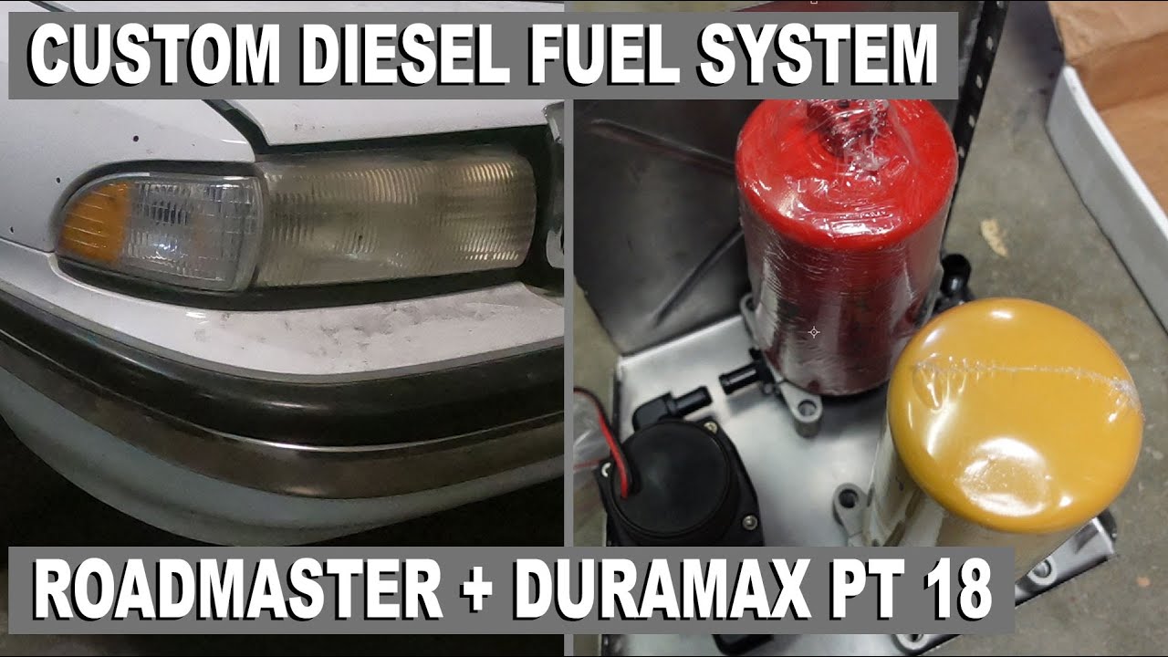 Custom Diesel fuel system in a Buick Roadmaster Wagon Duramax Diesel