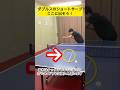 ダブルスショートサーブはここに出そう #tabletennis #卓球 #pingpong