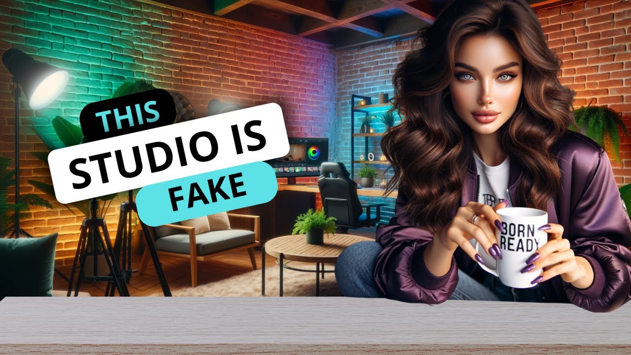 3 EASY Steps to Create FAKE YouTube STUDIO BACKGROUNDS with a Free AI ...