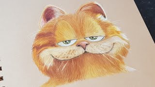 Drawing Garfield - Dena Tollefson Orange Challenge @EveHarveyArt