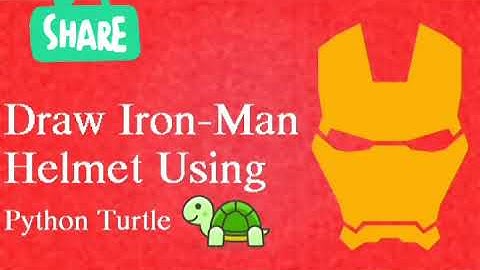 Draw Iron man Helmet using Python #codewithharry #edureka