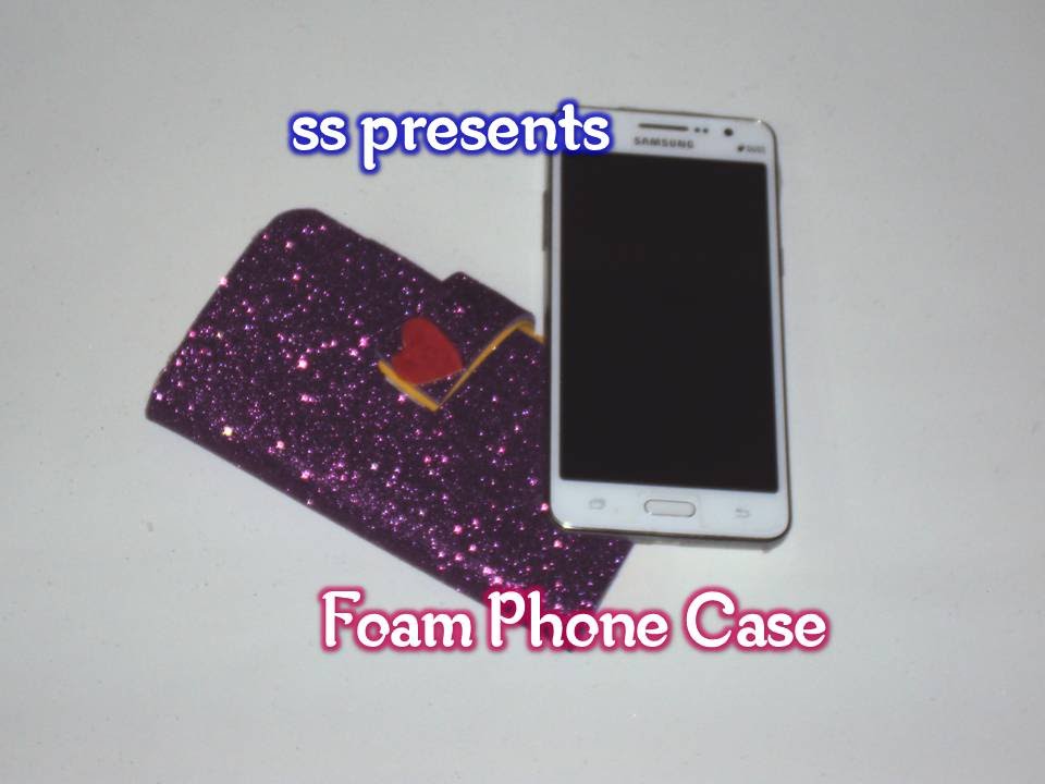 Card board & Foam glitter sheet phone case YouTube