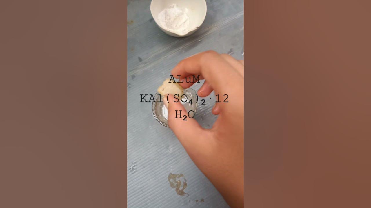 what happens if we mix Alum in sodium chloride (salt)part1shorts