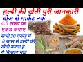 Haldi ki kheti , हल्दी की खेती पुरी जानकारी,4 लाख/एकड़। turmeric farming,30 एकड़ में बीजता है किसान