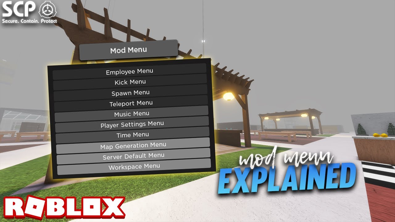 WHAT'S INSIDE THE MOD MENU? • Roblox SCP-3008 
