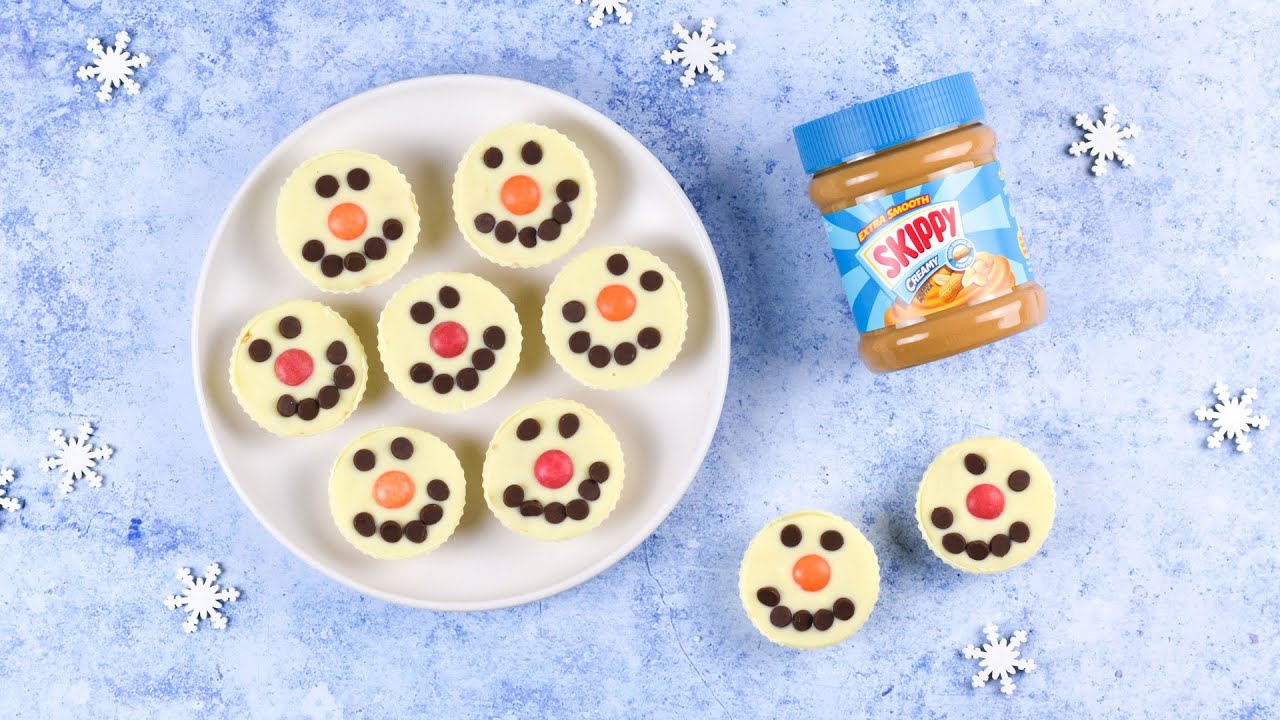 (AD) Snowman Peanut Butter Cups Recipe