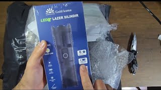 Muhteşem Bir Işın Kılıcı 2200 Metrelik El Feneri I D Kama Led Lazer Silindir Harika Bir Ürün