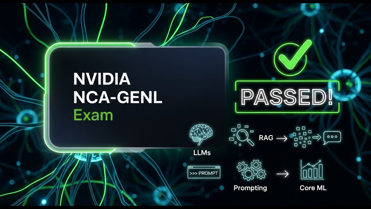 Сдайте экзамен Nvidia Generative AI LLMs (NCA-GENL): основные принципы машинного обучения, LLMs, ...